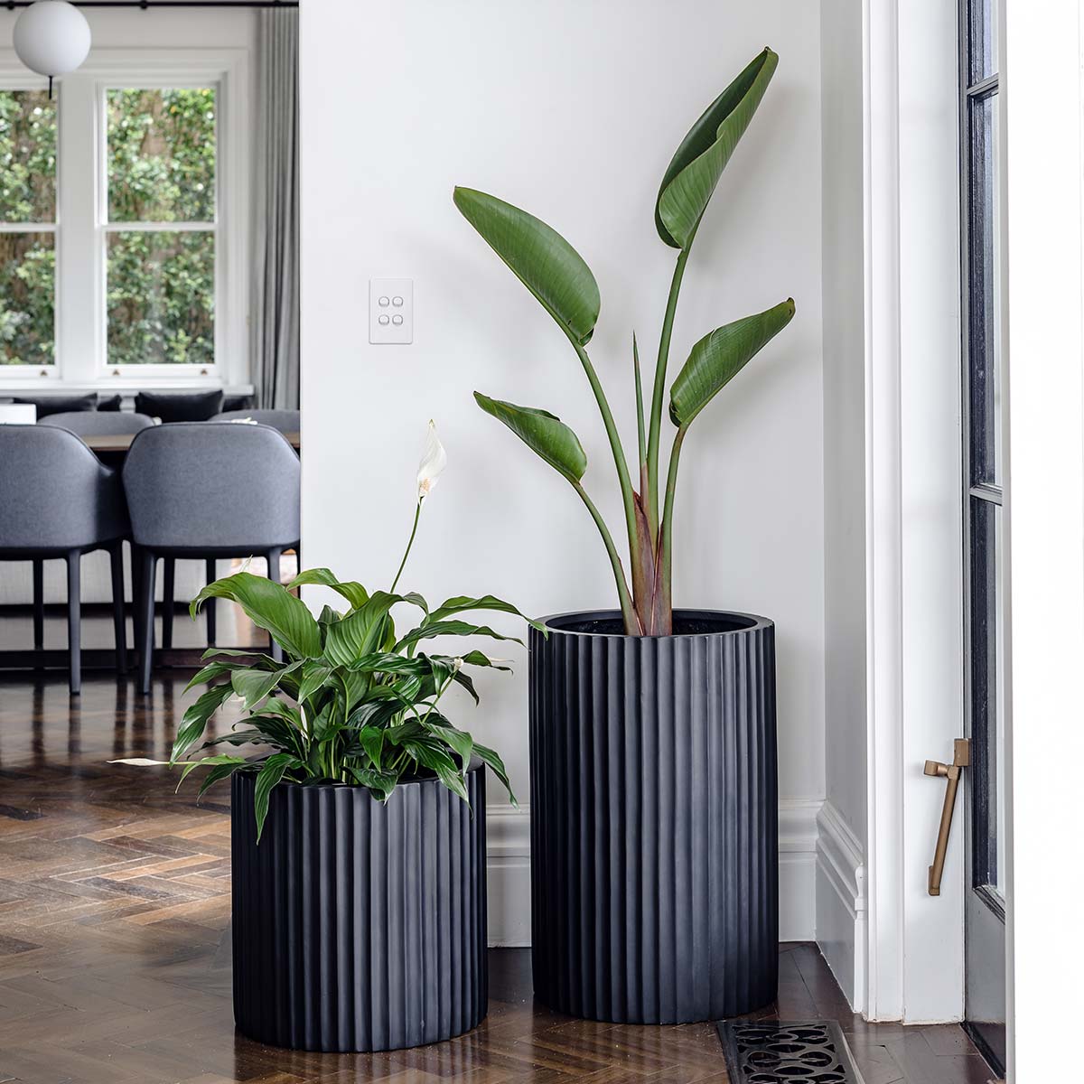 ribbed plant pots Ribbed Loob